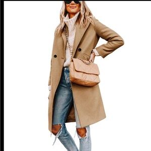 Chic Tan Trench Coat for Women
